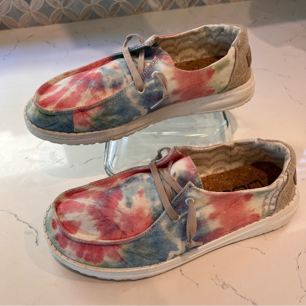 Hey Dude Wendy Boho Mandala Tie Dye Slip On Sneakers Size 7 - Picture 3 of 12